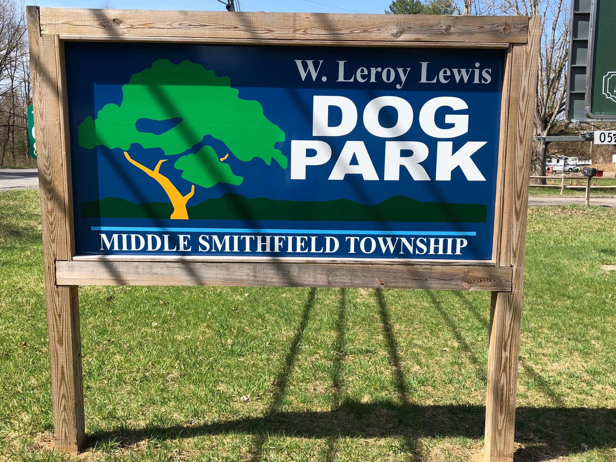 Dog Park sign 2018